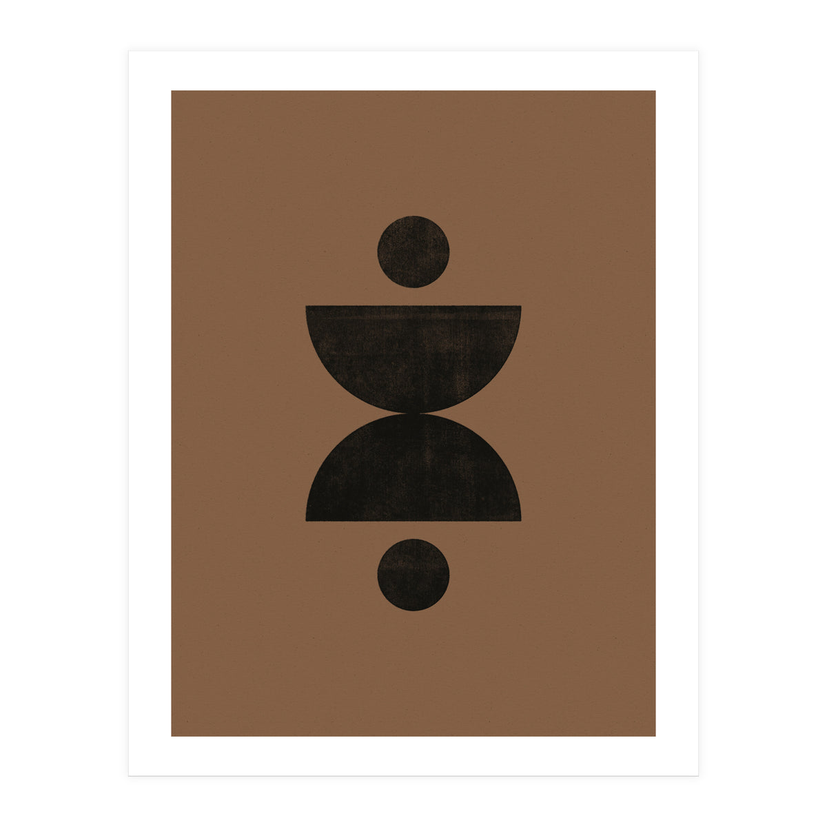 Mid-Century Modern No.27 - Woodblock Print (Print Only)