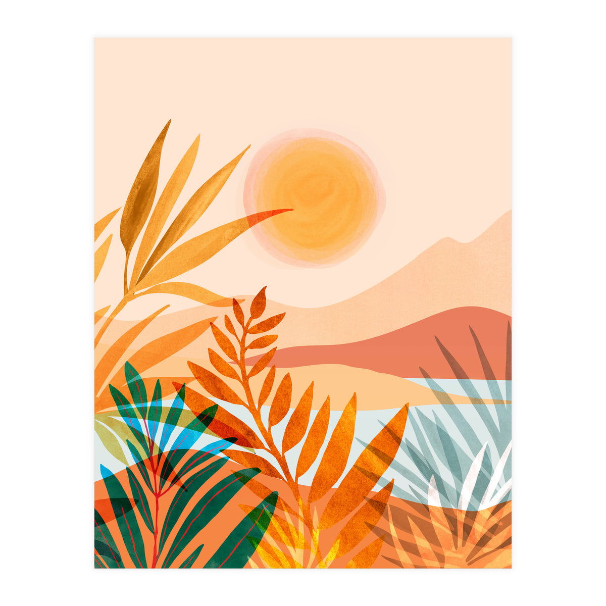 Golden Greek Garden (Print Only)