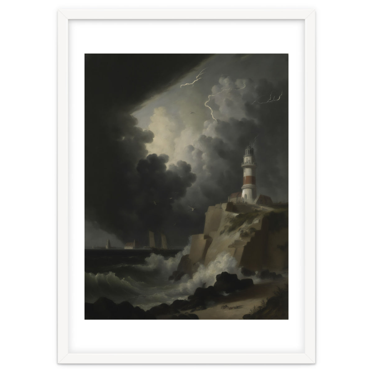 Lighthouse In A Storm