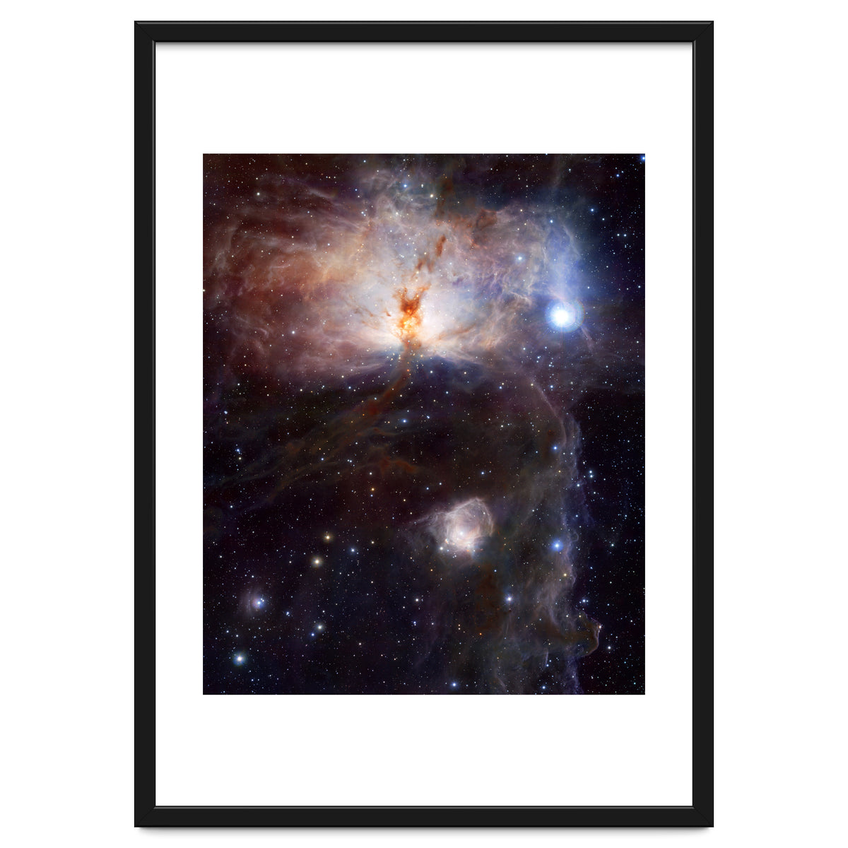 The Hidden Fires of the Flame Nebula