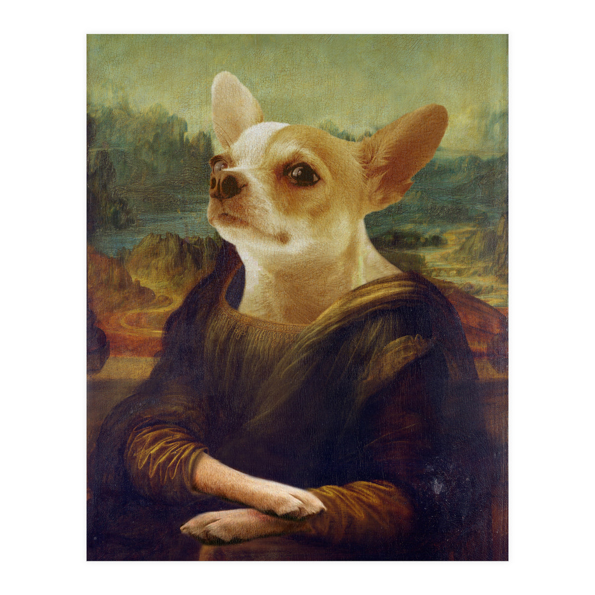 Mona Lisa Chihuahua (Print Only)