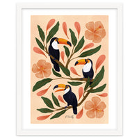 Toucans in the Hibiscus