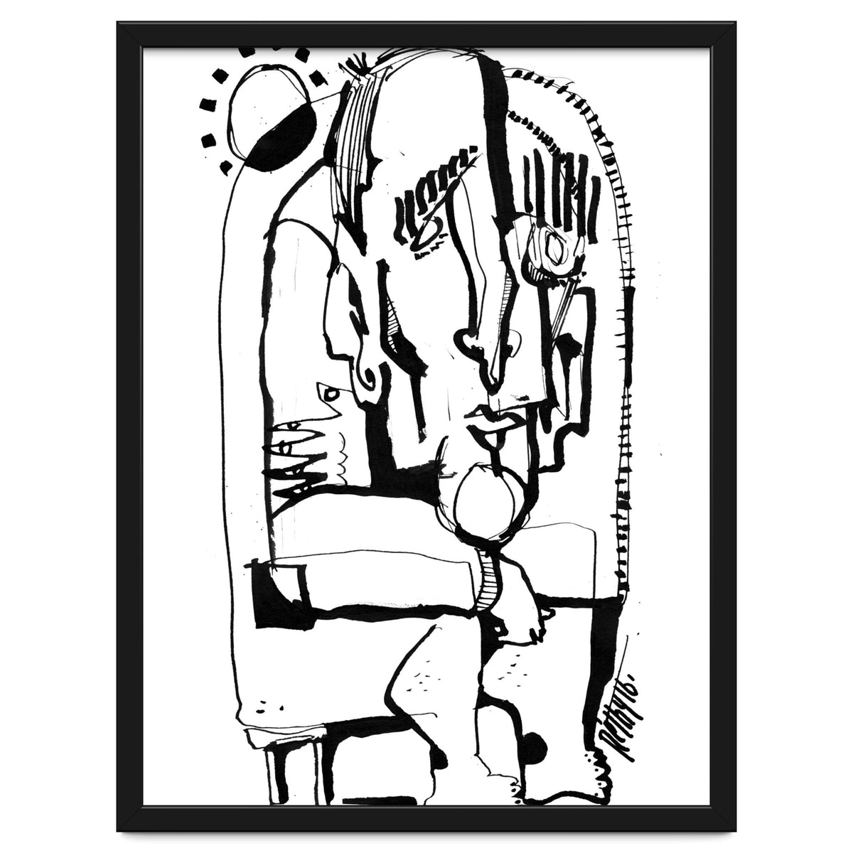 Freezing in Sunlight - b&w