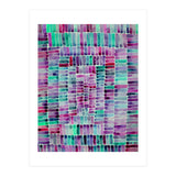 Abstract rectangle pattern in magenta and teal (Print Only) thumbnail