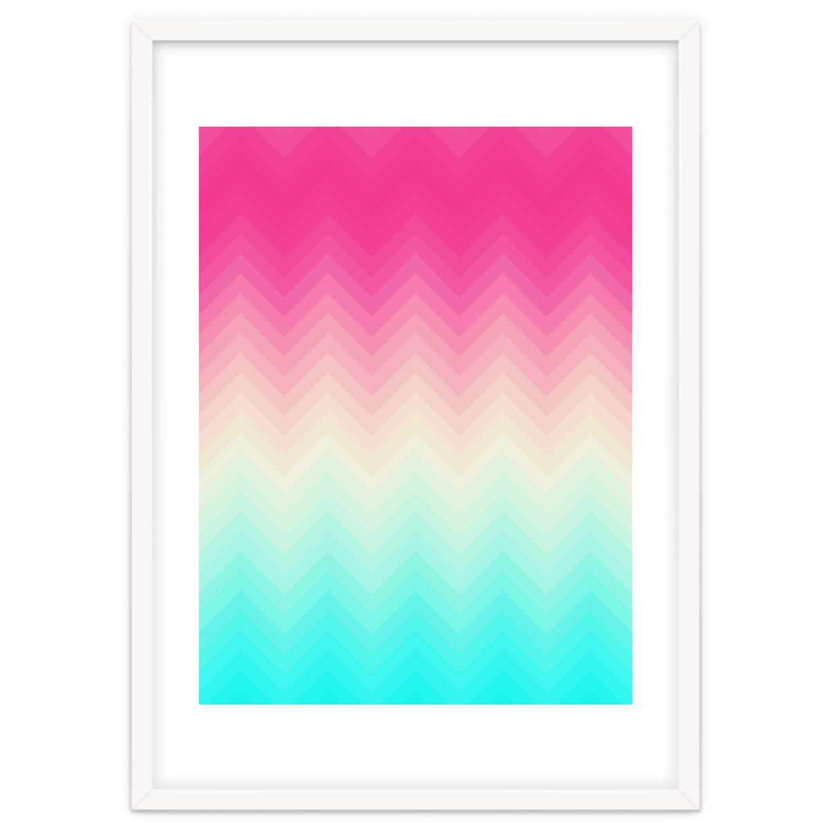 Chevron pink and blue