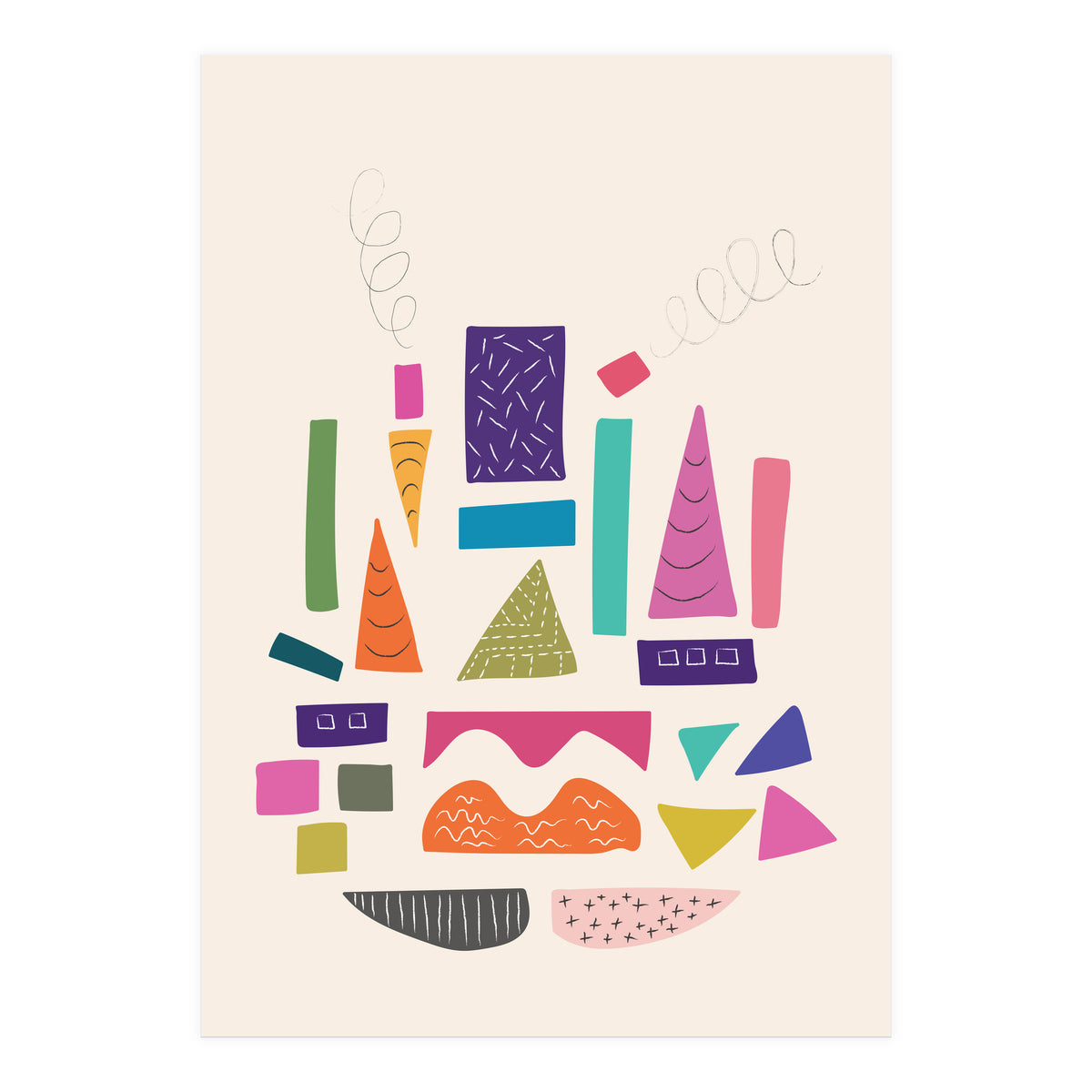 Abstract City Art (Print Only)