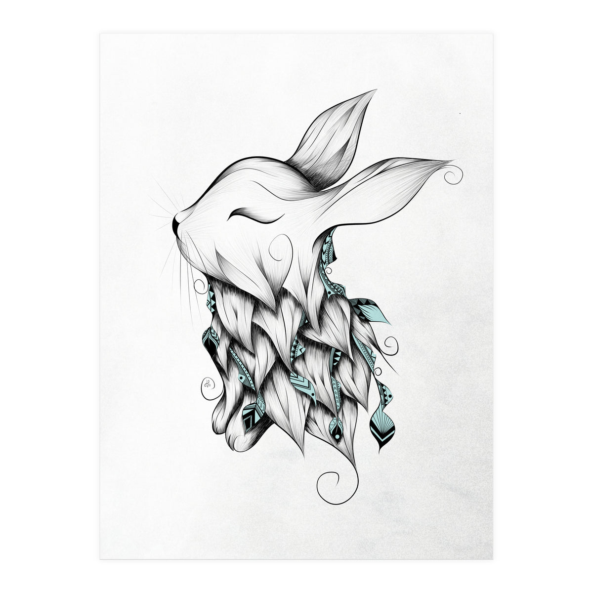 Poetic Rabbit (Print Only)