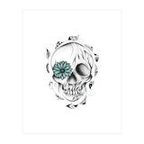 Poetic Wooden Skull (Print Only) thumbnail