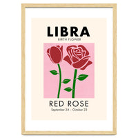 Libra Birth Flower Red Rose