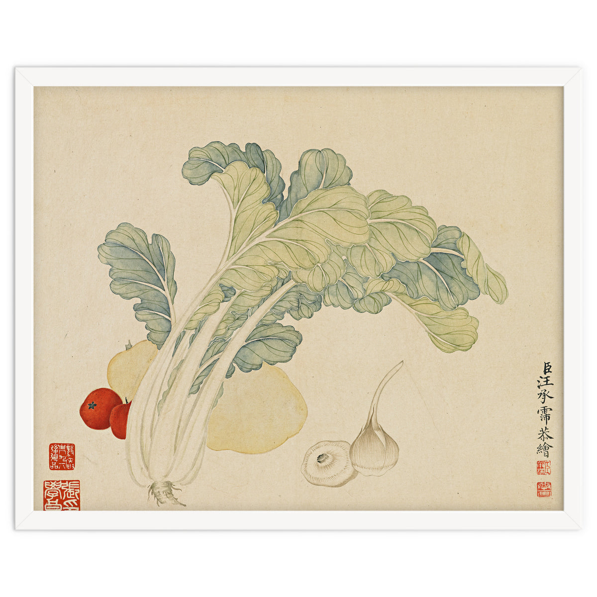 Wang Chengyu ~flowers, Vegetables, Chinese Cabbage, Potatoes, Garlic, Tomatoes, Vegetables