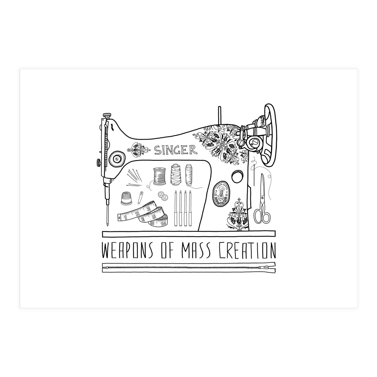 Weapons Of Mass Creation - Sewing (Print Only)