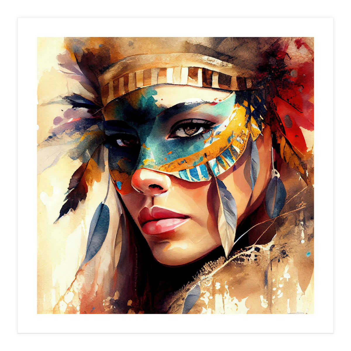 Powerful Carnival Woman #1 (Print Only)