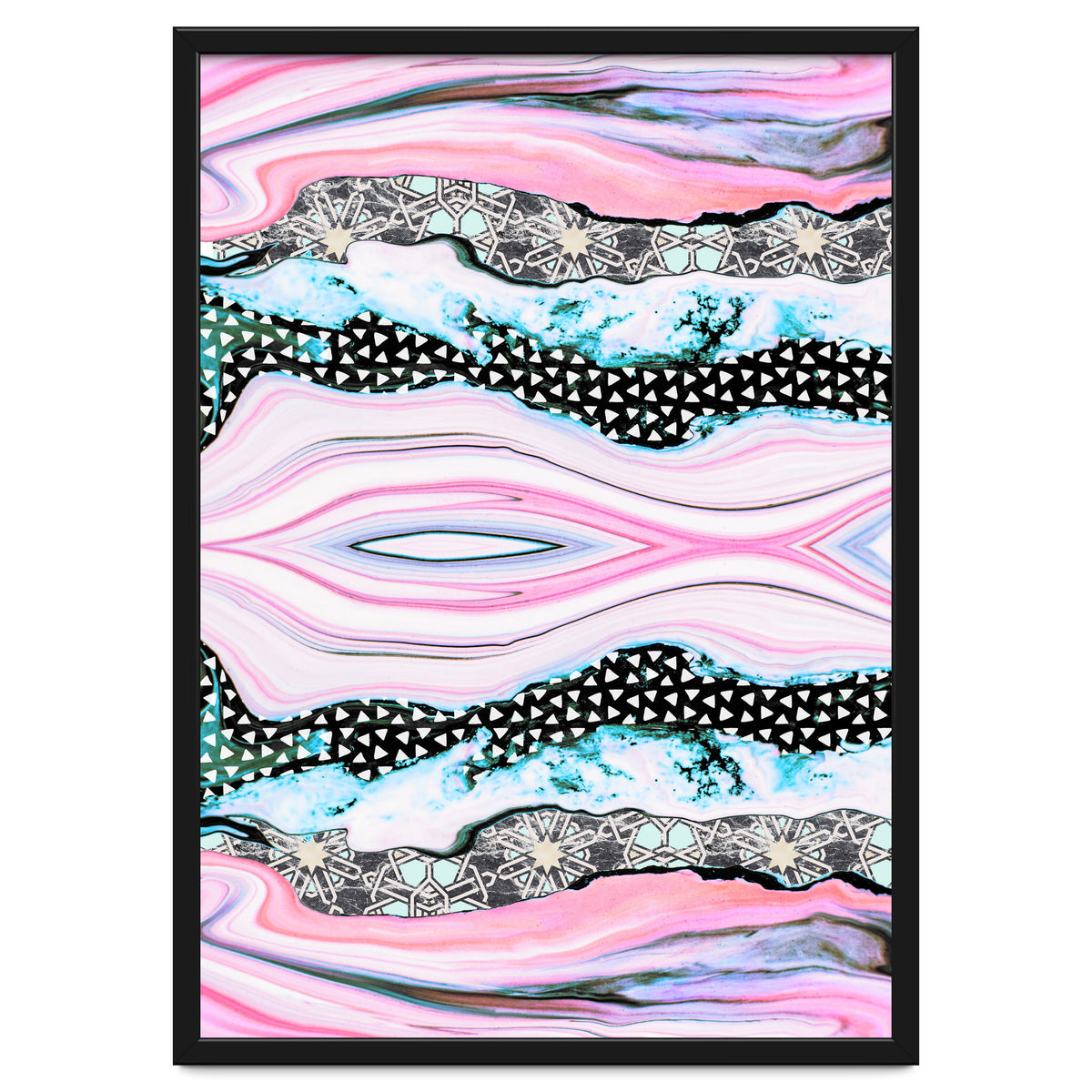 Abstract shapes of marble and patterns