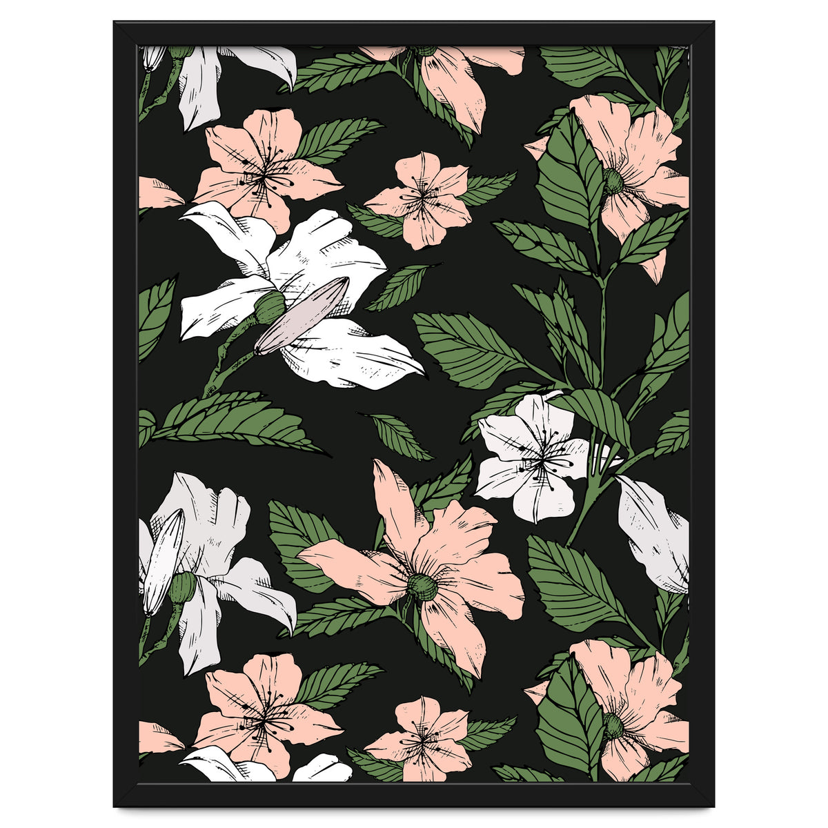 Flowers in the tropical night