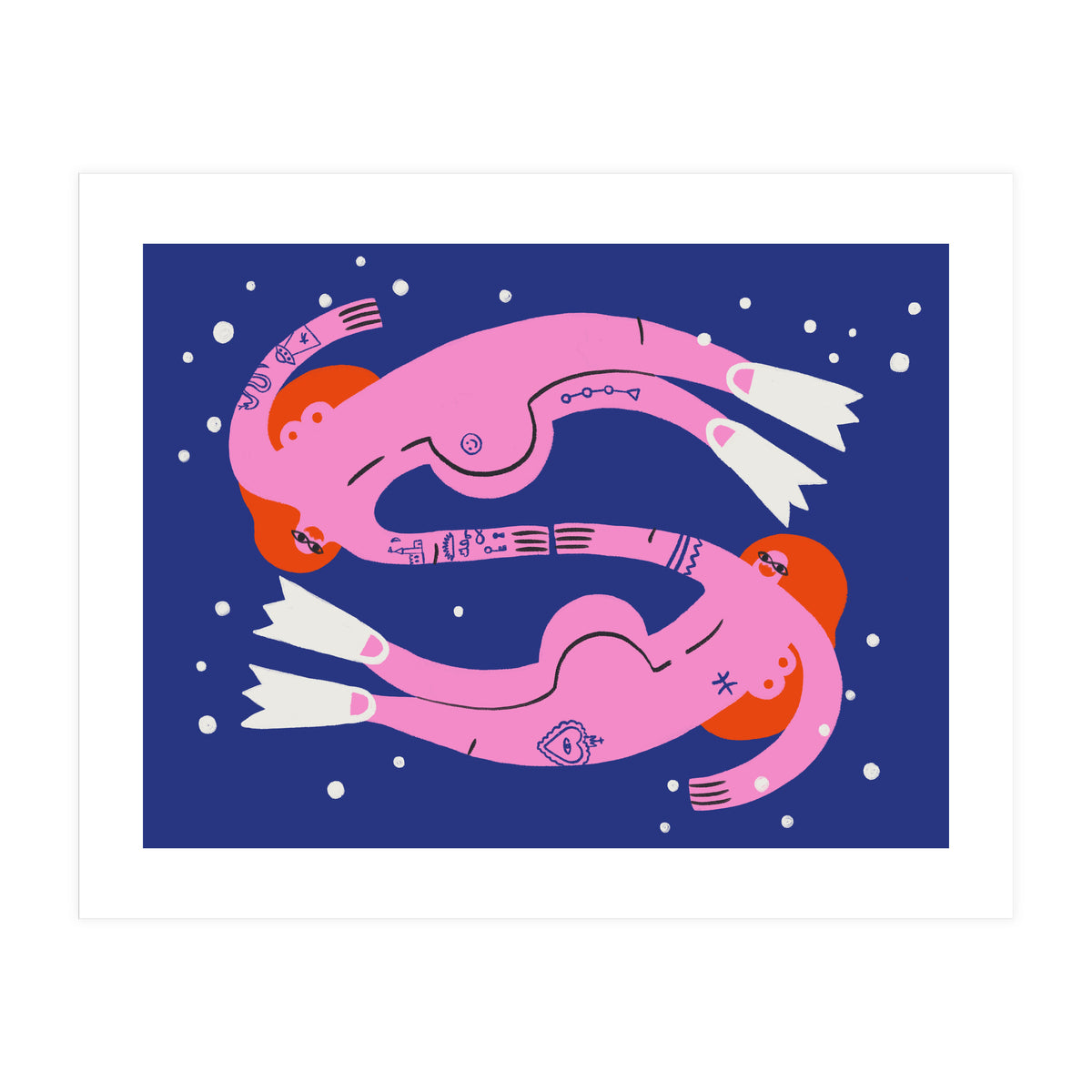 Swirling In The Deep Pisces (Print Only)