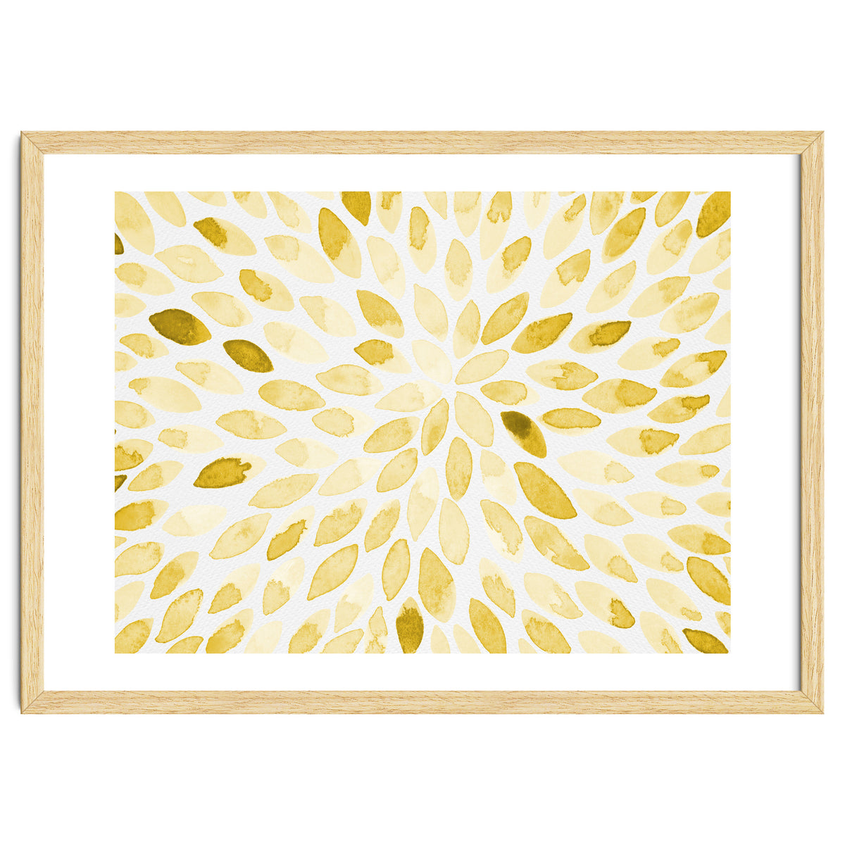 Watercolor Burst Yellow