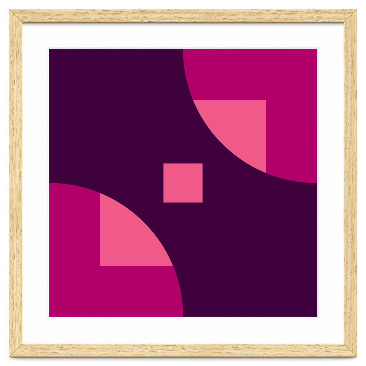 Geometric Shapes No. 1 - purple & pink squares
