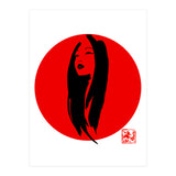Geisha02 in red (Print Only) thumbnail