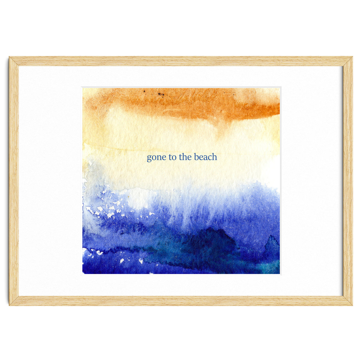 Gone to the beach || watercolor