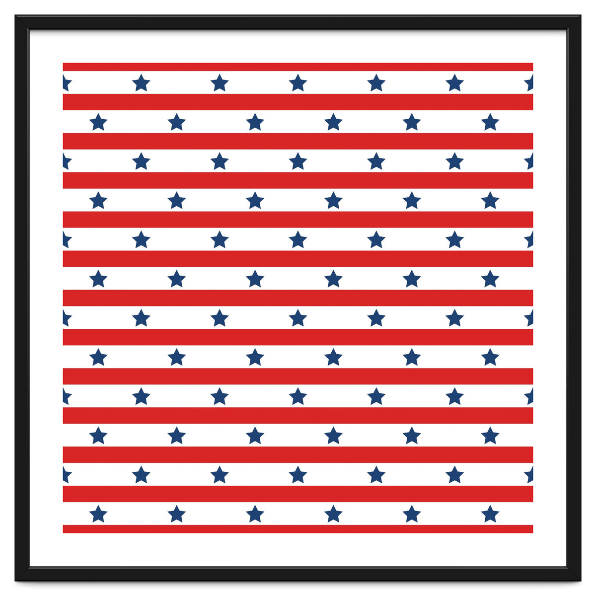 Blue And Red Stripes and stars