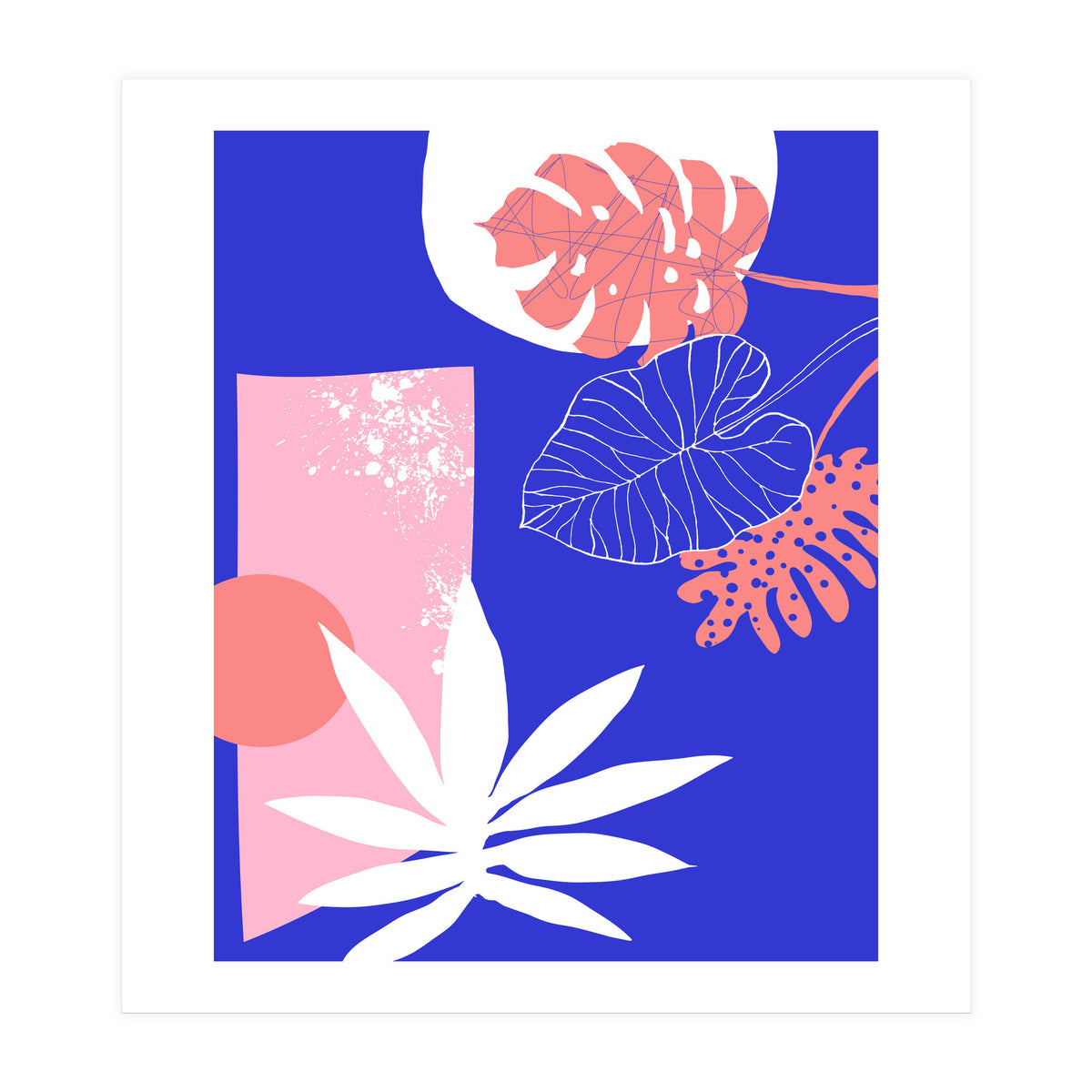 Pink And Blue (Print Only)