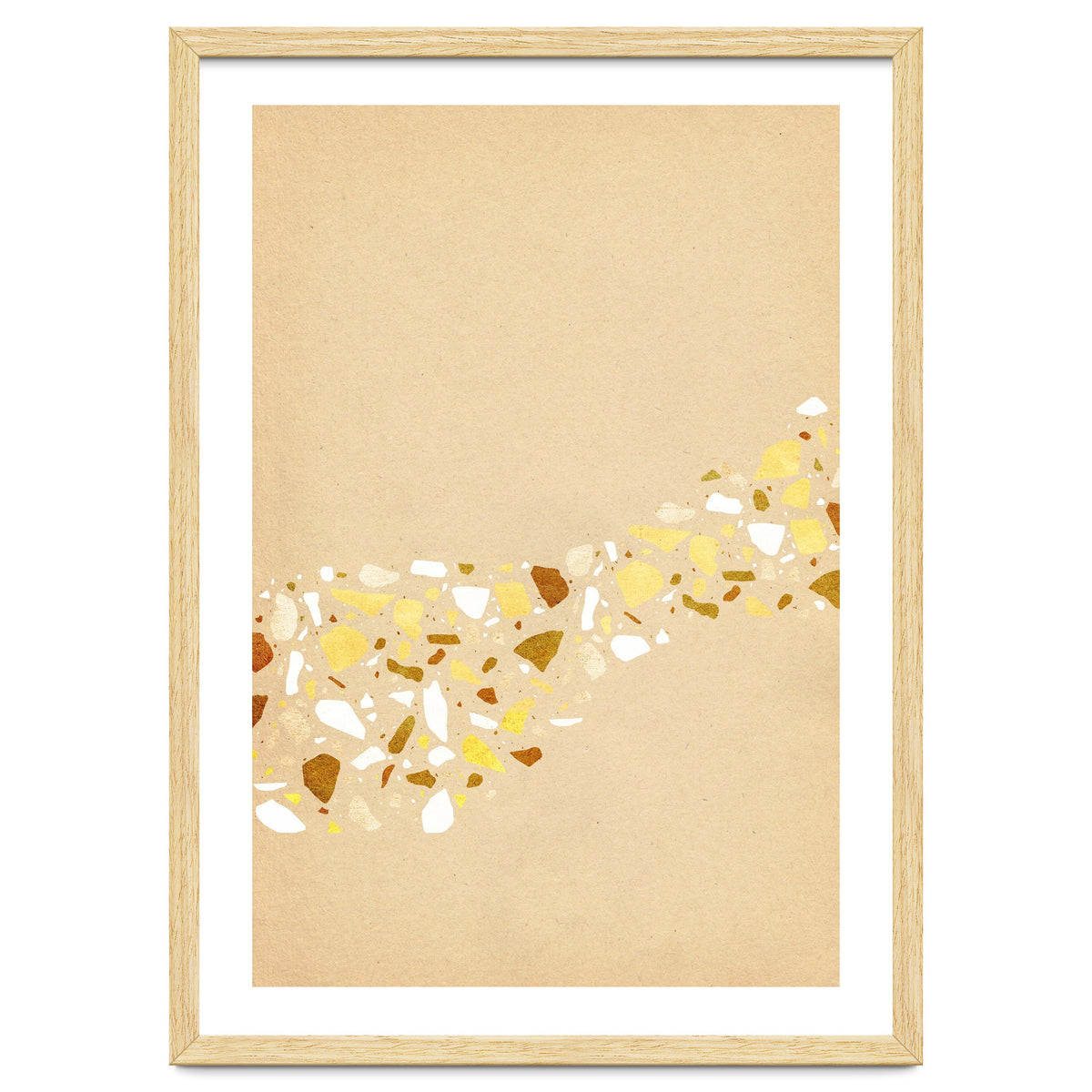 Abstract terrazzo pattern