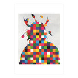 Indian Portrait Disaster · Kicking Bear Colorful Square (Print Only) thumbnail