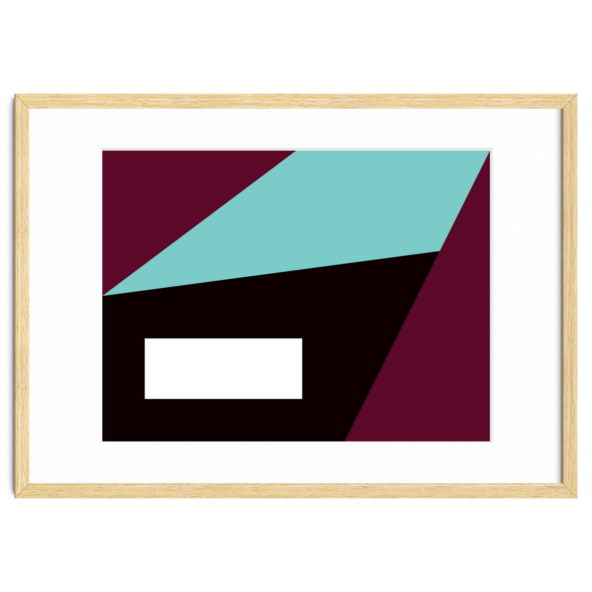 Geometric Shapes No. 84 - purple & turquoise