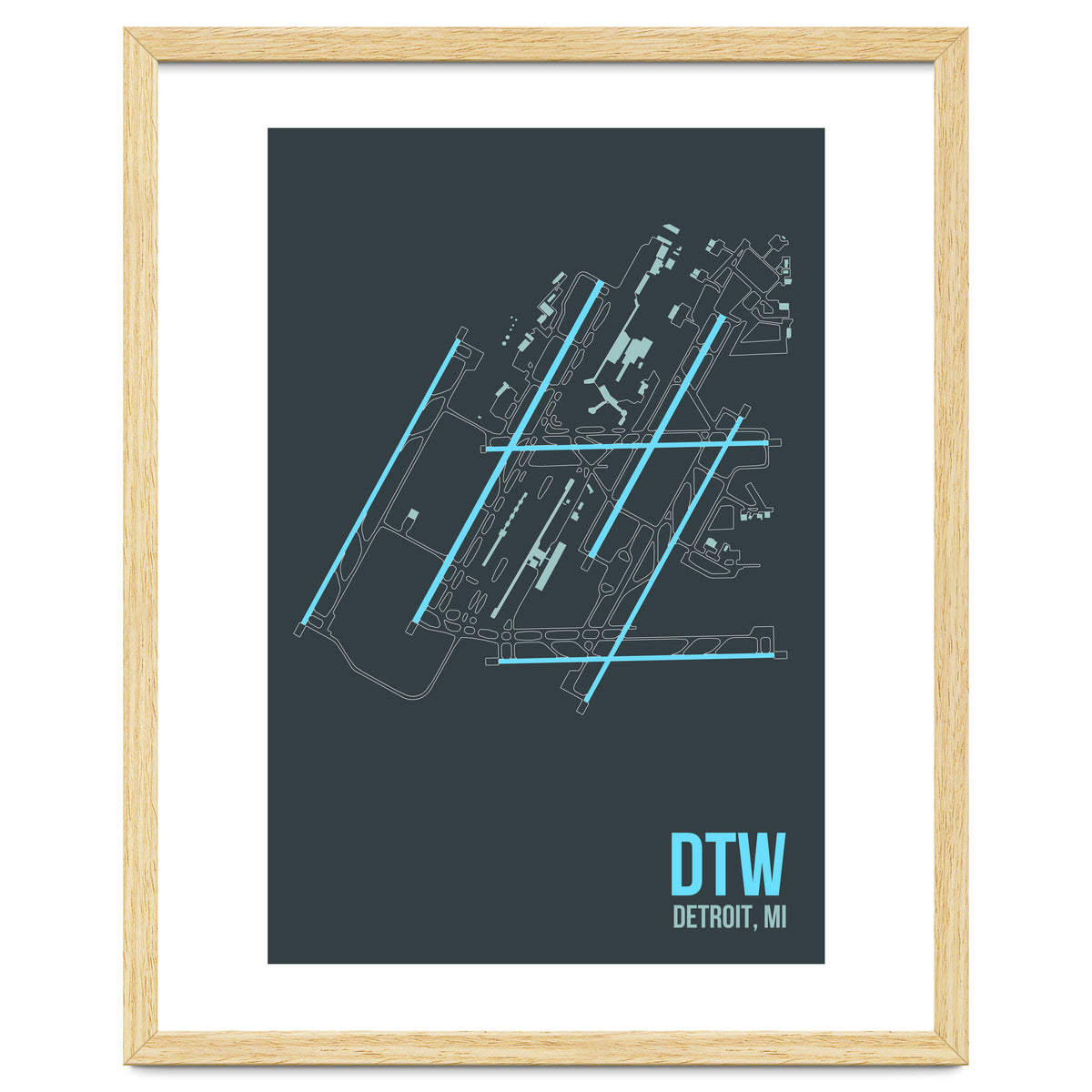 Detroit Airport Layout