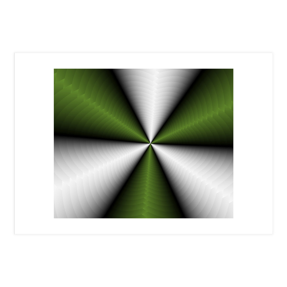 Green Color Modern Interior Art (Print Only)