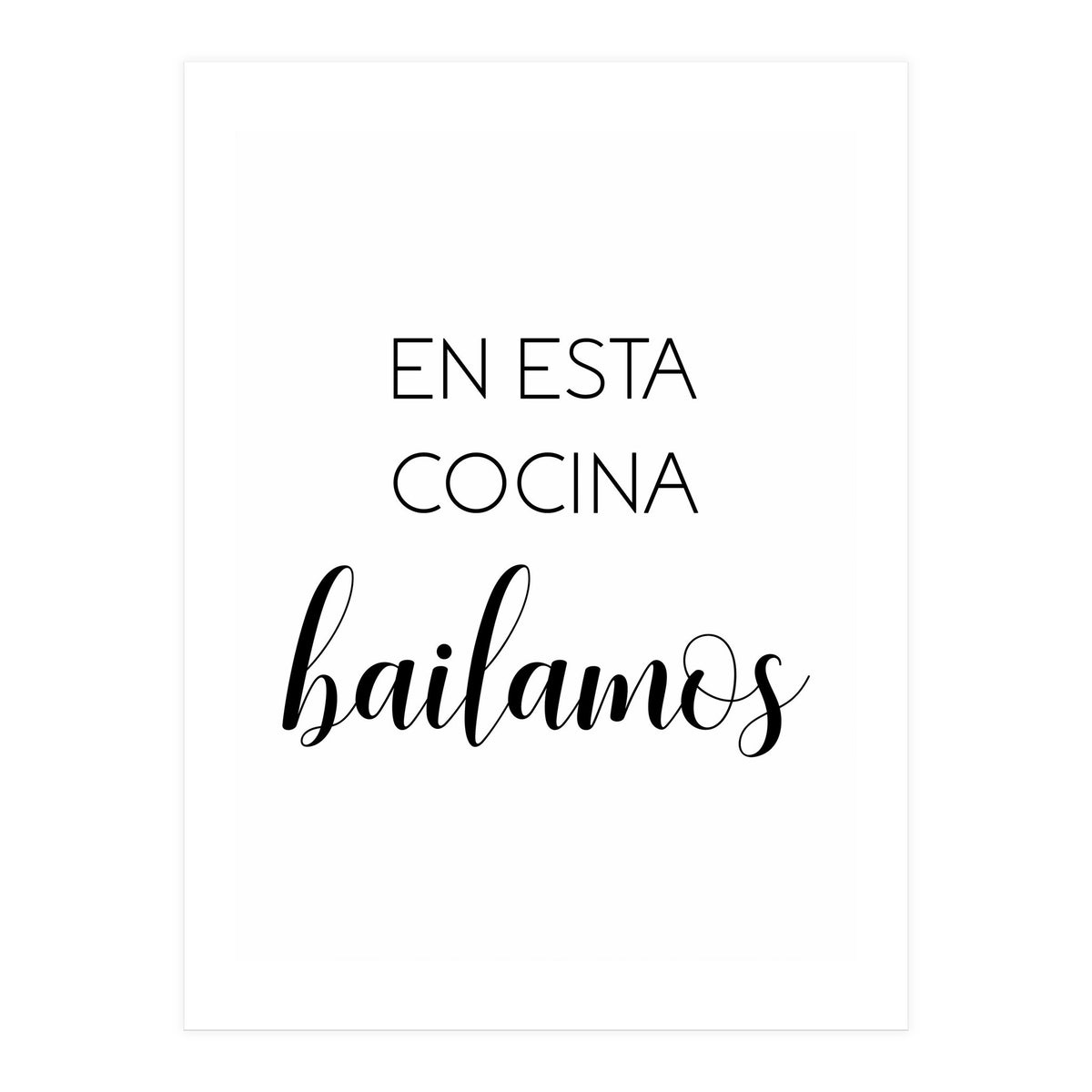 In This Kitchen We Dance (Spanish) (Print Only)