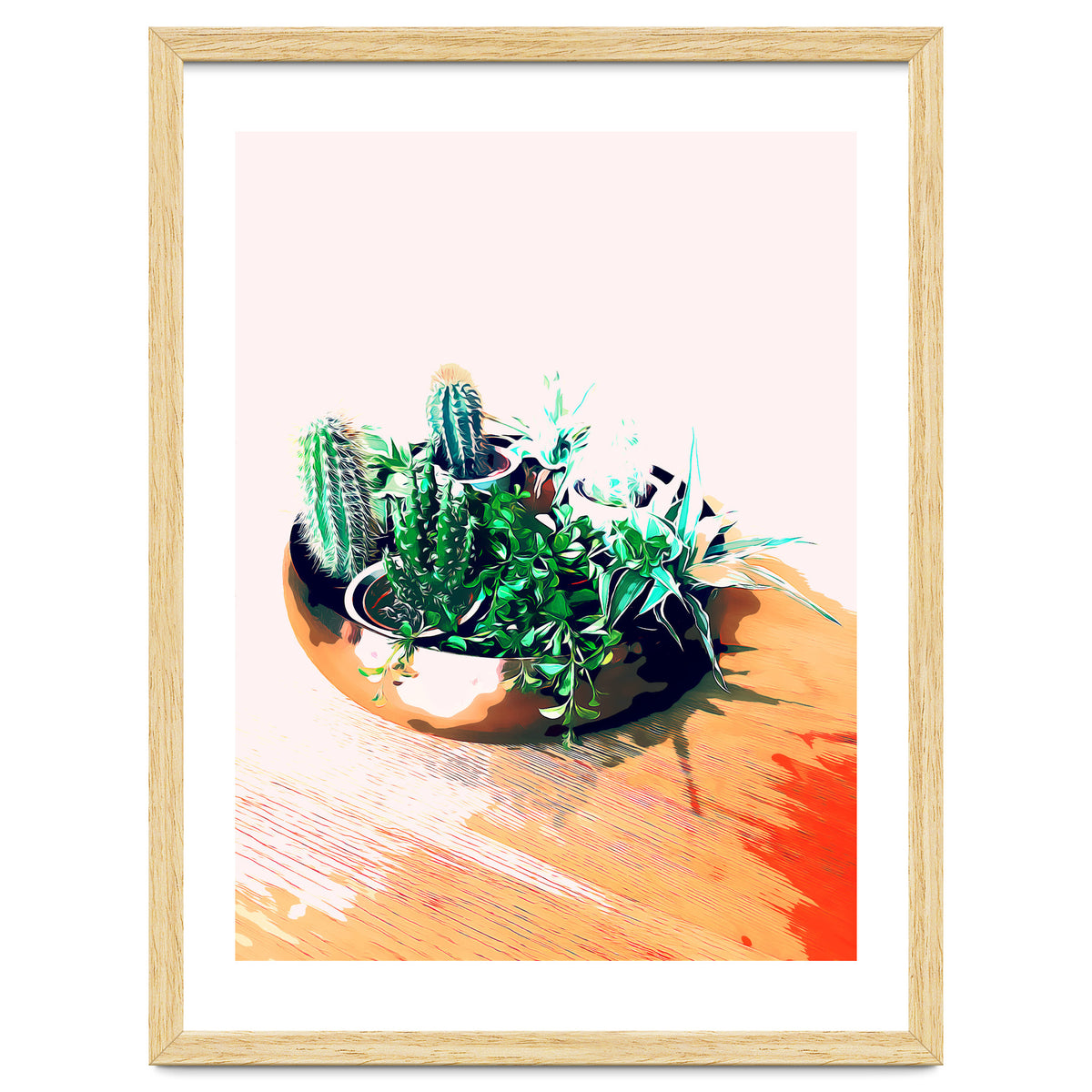 Cacti In A Copper Pot