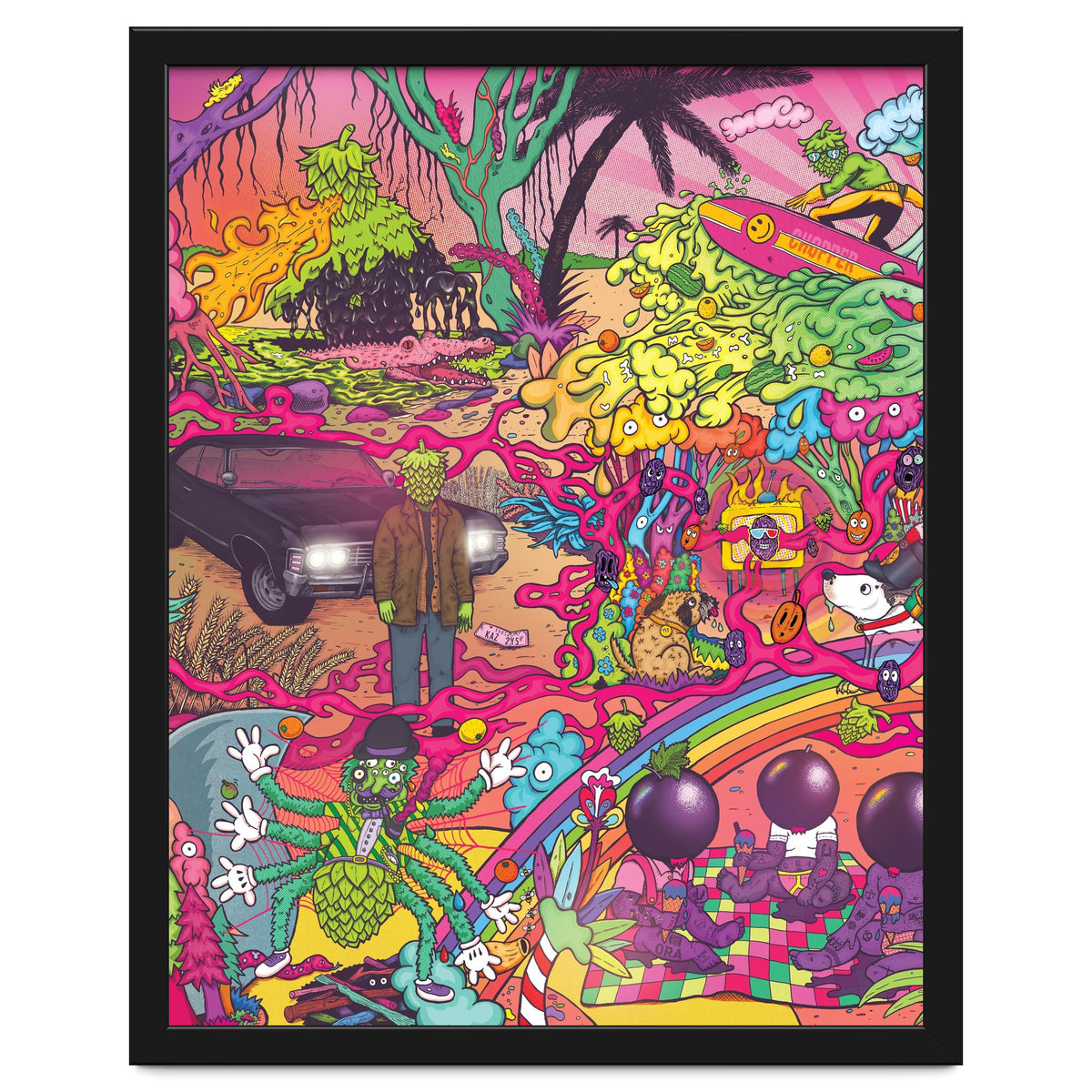 ABBEYDALE BREWERY COLLAB SERIES #2 FULL ILLUSTRATION - THORNBRIDGE, WILDE CHILD, RIDGESIDE, TORRSIDE, BOX SOCIAL, ORA BREWING