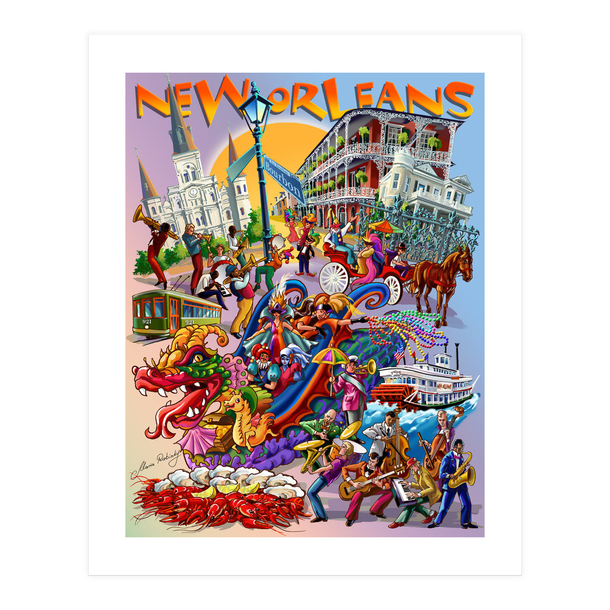 New Orleans Illustration (Print Only)