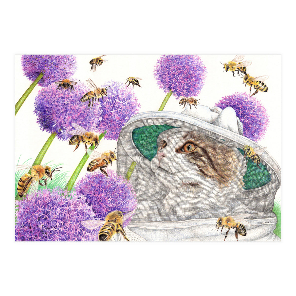 The Bee Keeper Cat (Print Only)