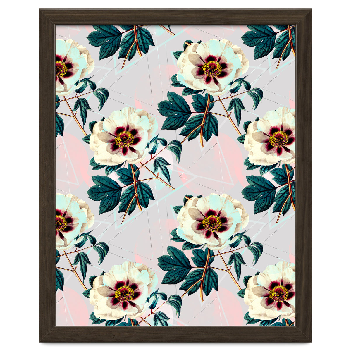 Flowery blooming with geometric