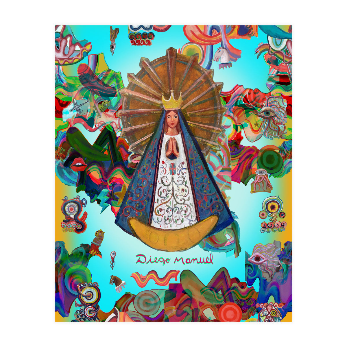 Virgen Y Graffiti 7 (Print Only)