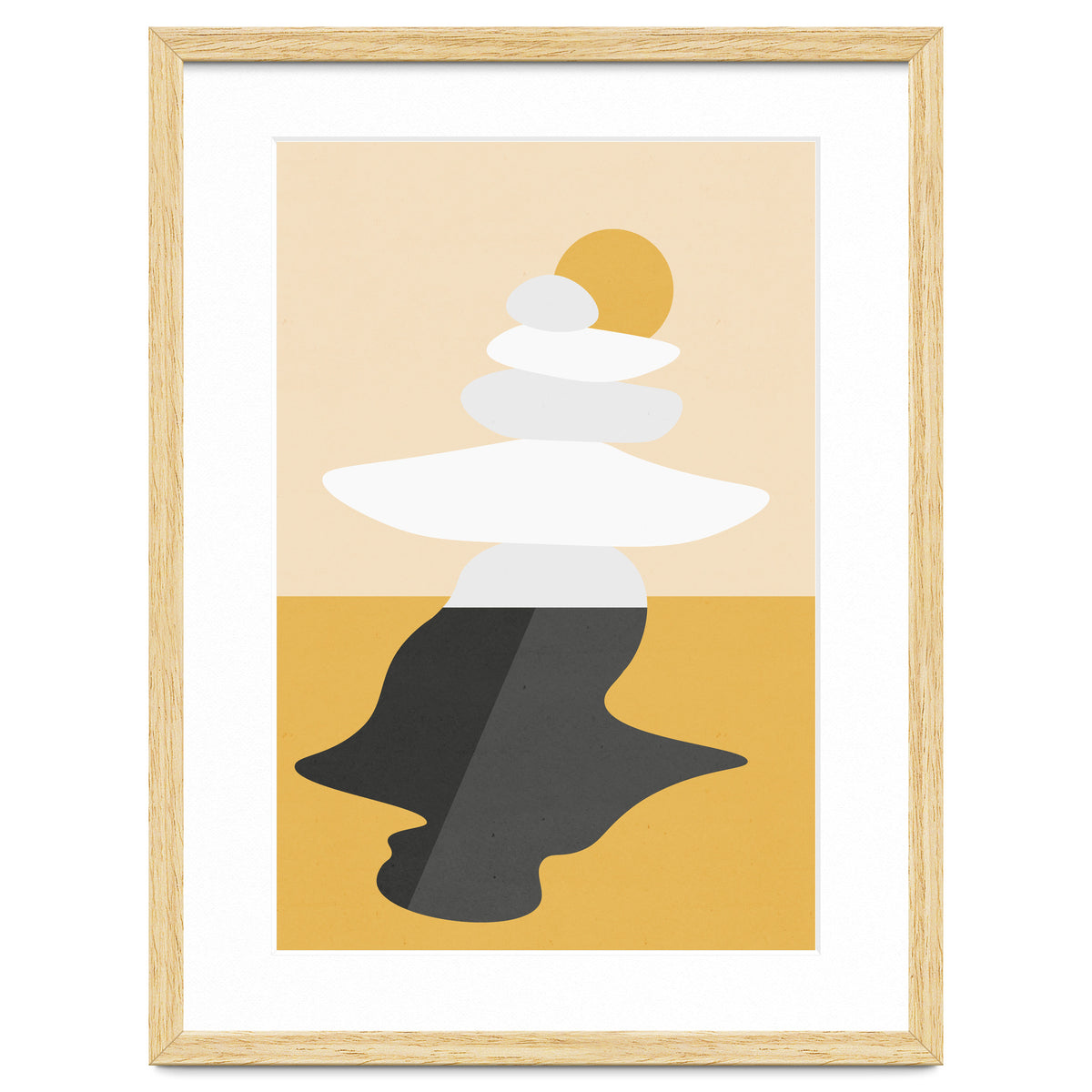 Abstract Cairn - Golden Desert