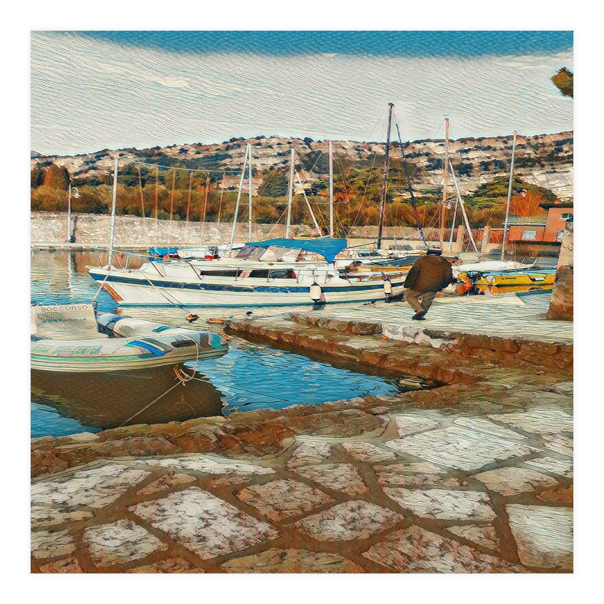 Alone on Gardasee, Italy. (Print Only)