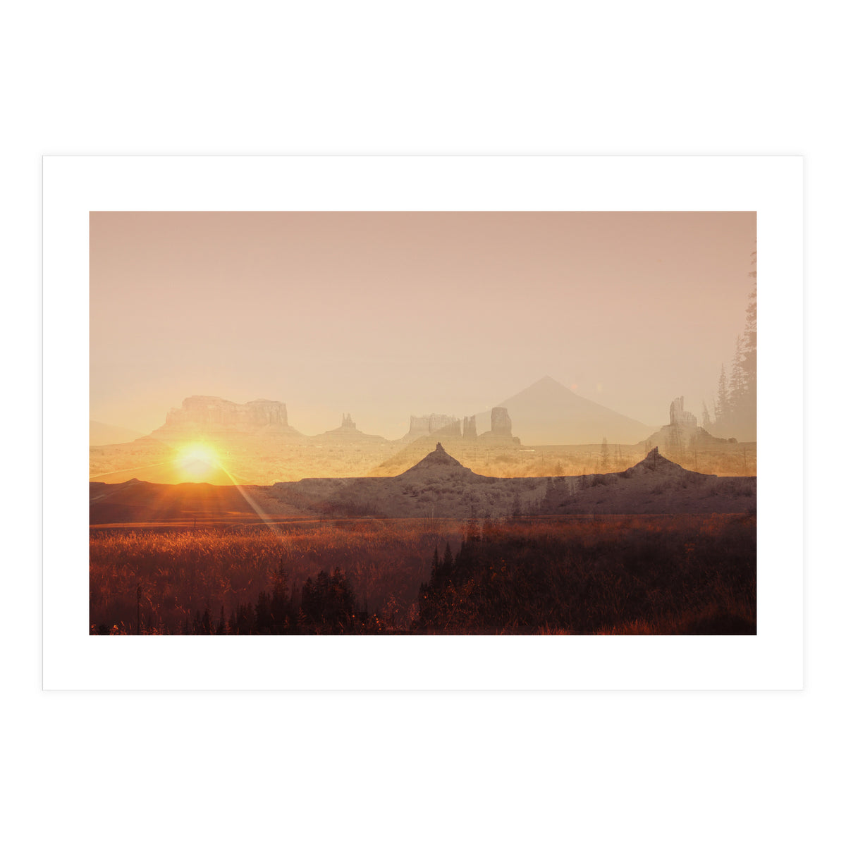 Western America Landscape (Print Only)