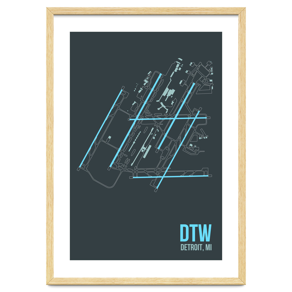 Detroit Airport Layout