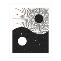 Yin Yang Black - Sun & Moon (Print Only)