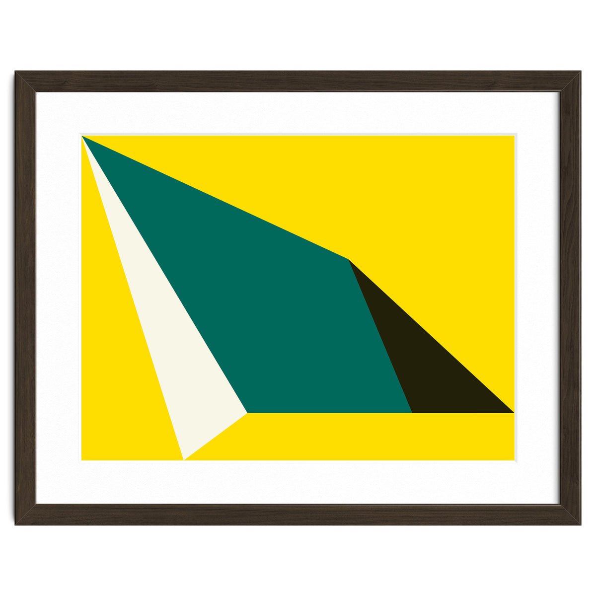 Geometric Shapes No. 74 - yellow, green & black