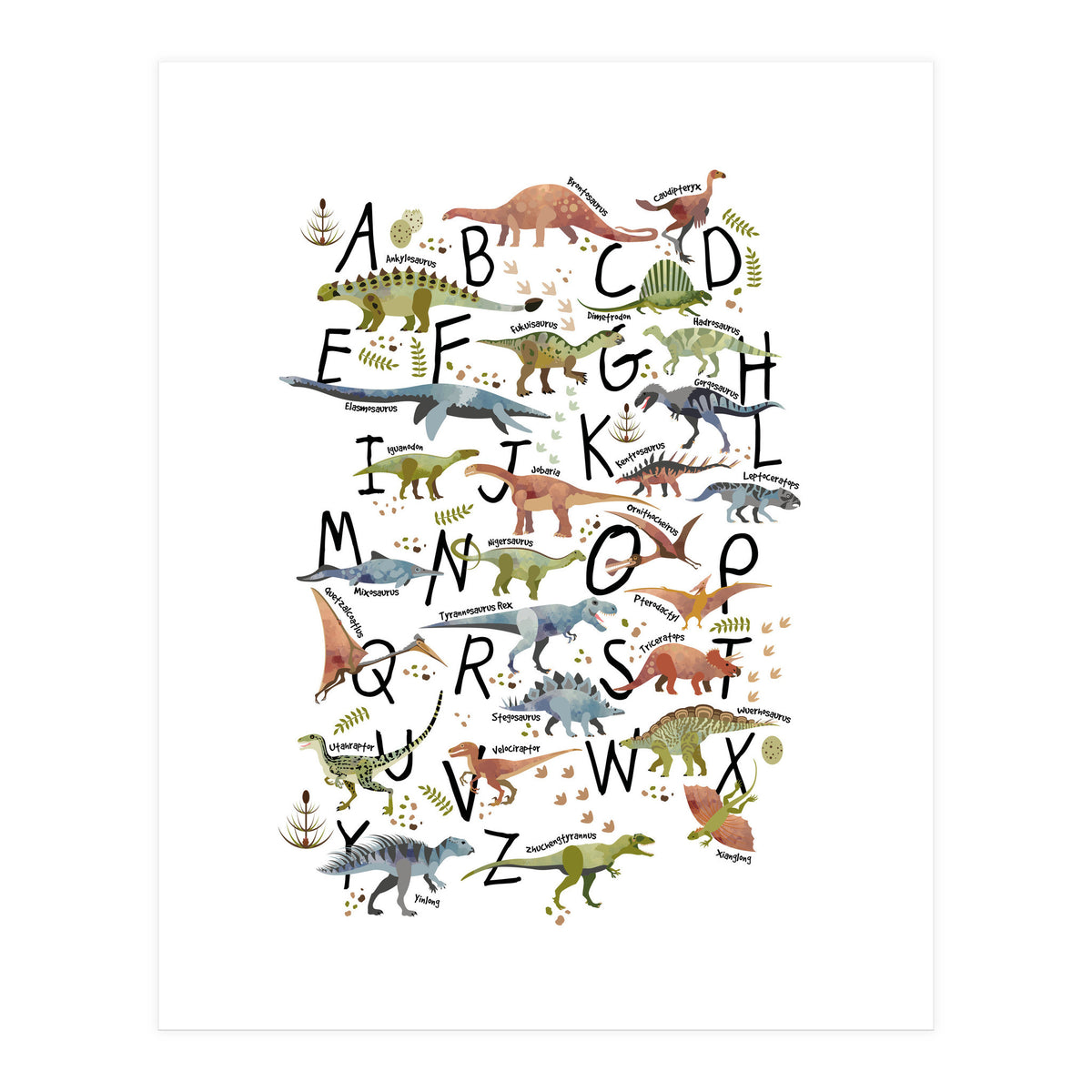 Dinosaur Alphabet  (Print Only)