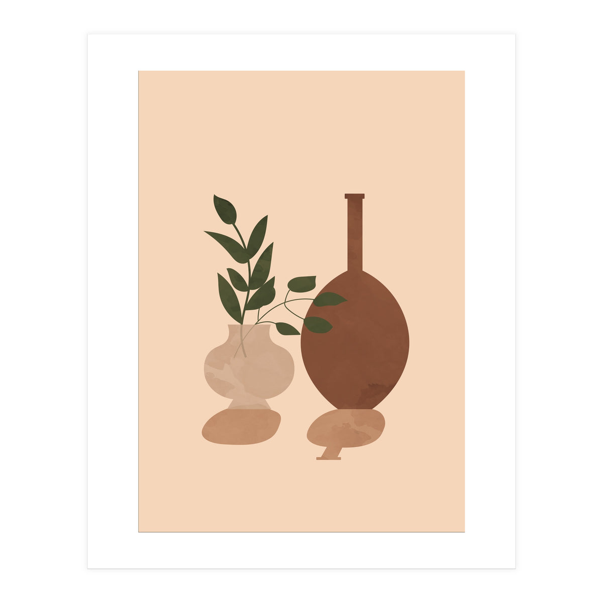 Potted Plant Scandinavian Botanical (Print Only)