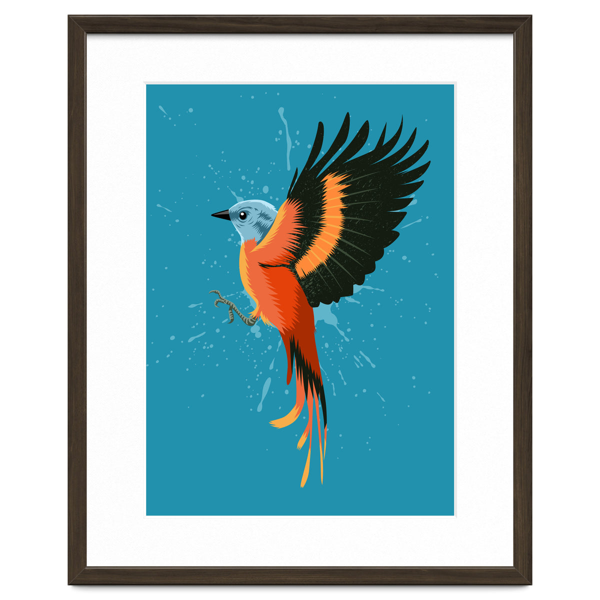 Tropical flying bird