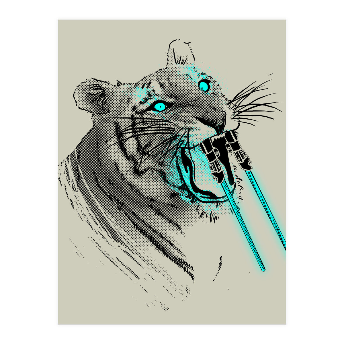 Sabertoothed Tiger (Print Only)