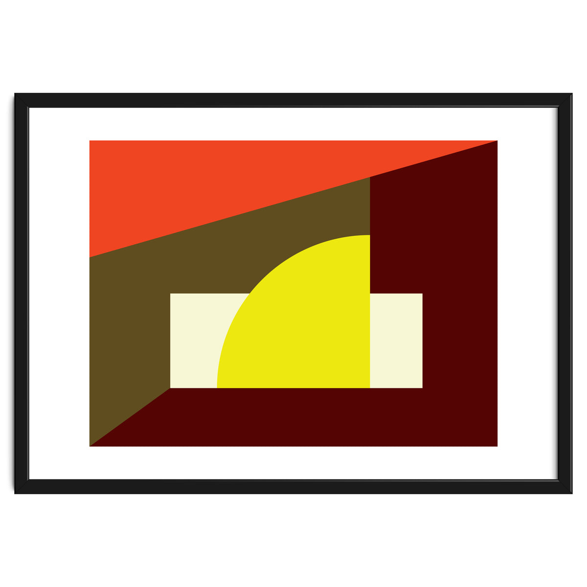 Geometric Shapes No. 9 - yellow, orange & brown