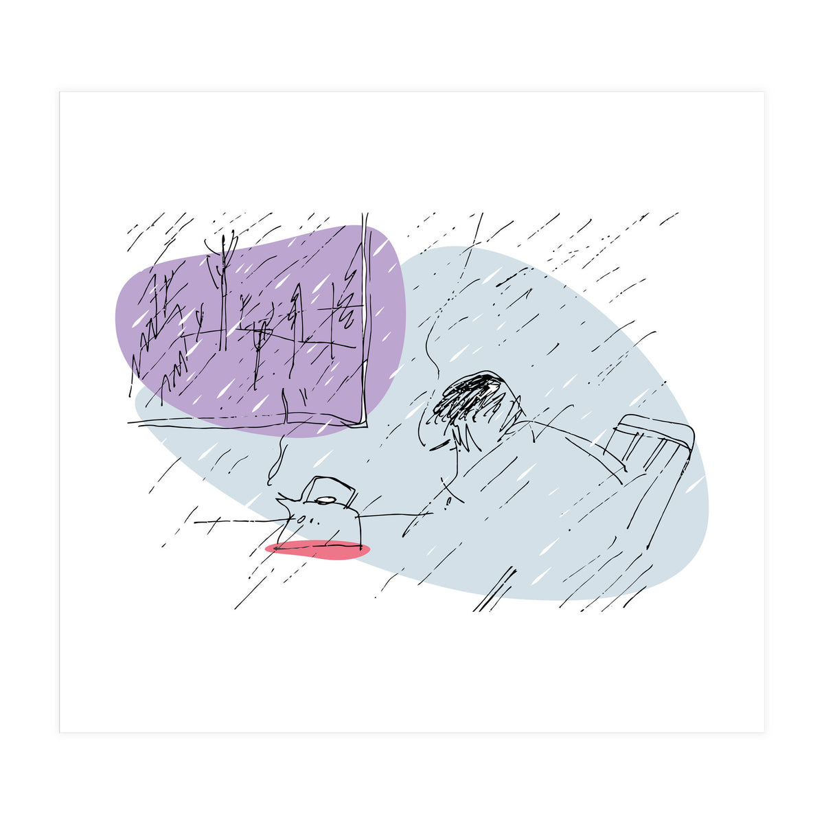 Sad Rainy Day (Print Only)