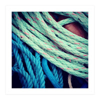 fishing ropes: blue and green (Print Only)